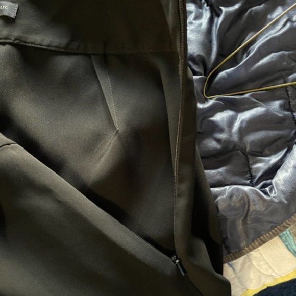 Black long flowing dress pants with side zip - Picture 5 of 7